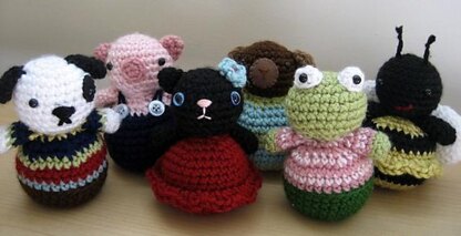 Roly-Poly Animal Amigurumi Pattern Set