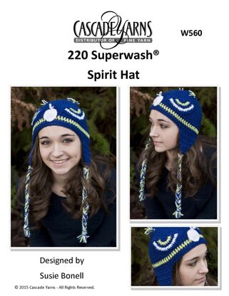 Spirit Hat in Cascade Yarns 220 Superwash® - W560 - Downloadable PDF