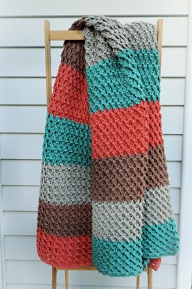 Diagonal Reversible Waffle Blanket