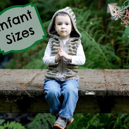 Woodland Hooded Vest Infants