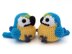 Amigurumi Blue and Gold Macaw