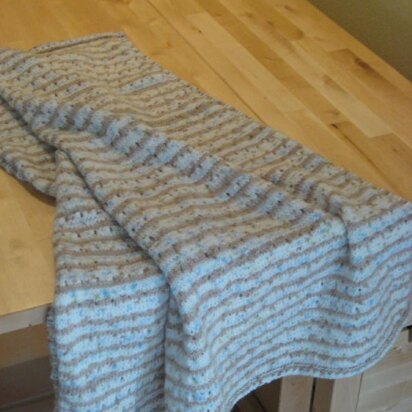 Staggered Eyelets Baby Blanket