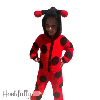 Ladybug kids onesie pyjamas