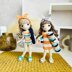 Crochet doll, amigurumi doll with clothes, doll clothes, doll outfit, Beach time