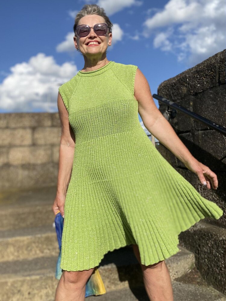 knee length dresses for ladies Daphne Button Up Dress Knitting Pattern  Friday Knits