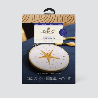 DMC Starlight Stars - Small Embroidery Kit