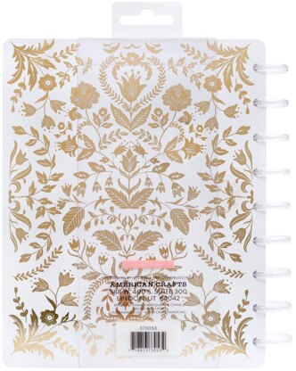 American Crafts Maggie Holmes Day-To-Day Undated 12 Month Planner 7.5"X9.5" - Golden