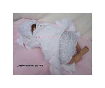 Crochet Pattern Baby Dress, Hat & Frilly Pants UK & USA Terms #95