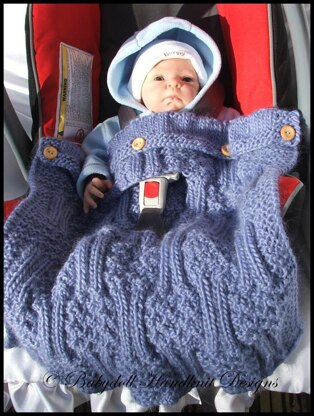 Knit car seat blanket best sale pattern hole