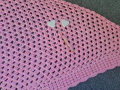 Crochet The Delicate Rose Shawl Pattern