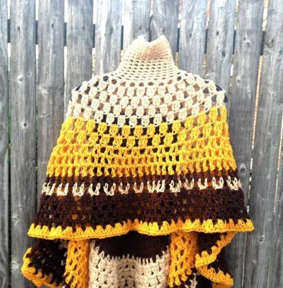 Circular Asymmetric Poncho Short Version