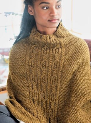 Oakham Poncho in Berroco Skye - 398-1 - Downloadable PDF