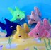 Baby shark family, finger puppets / mini toys