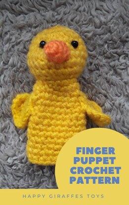 Chicken finger puppet