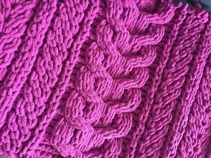 Extra-Chunky Staghorn Cable Blanket