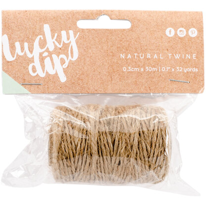Kaisercraft Lucky Dip Twine 32yds - Natural