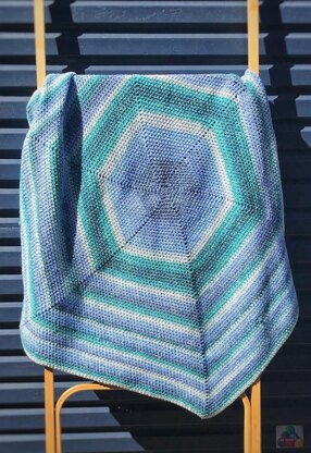 Ombre Hexagon Baby Blanket