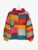 Fluffy Day Colour Block Sweater