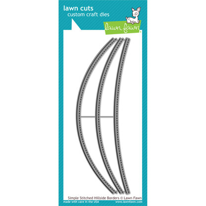 Lawn Fawn Lawn Cuts Custom Craft Die - Simple Stitched Hillside Borders