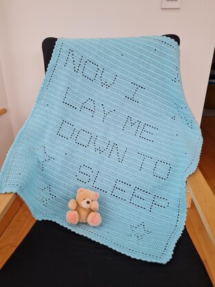 Now I lay me down to sleep Filet Blanket