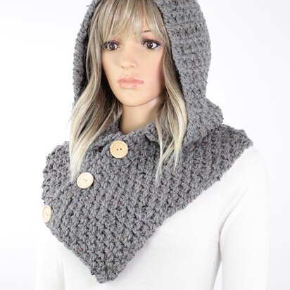 Amelia Crochet Hooded Cowl #809