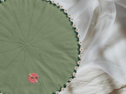 Daisy Flower Bouquet Crochet Blanket