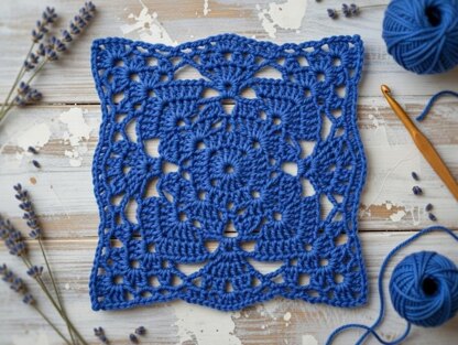 Crochet Square Motif Pattern – PDF + Video Tutorial