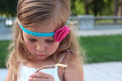 Summer Girl - crocheted headband