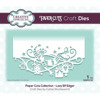 Creative Expressions Paper Cuts Lazy Elf Edger Craft Die