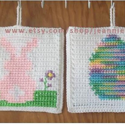 Easter Egg & Bunny Pot Holder