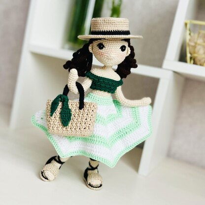 Amigurumi doll, crochet doll, crochet toy, amigurumi toy, Summer Vibe