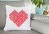 Granny Square Heart Pillow