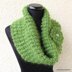 Mohair Cowl Scarf With Flower