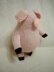 Knit pink pig, DIY Stuffed Animal