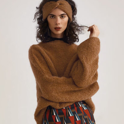 Sweater and Headband in Rico Luxury Volumi - 812 - Downloadable PDF