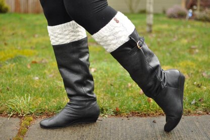 Braided Cable Boot Cuffs