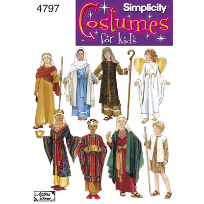 Simplicity Boy & Girl Costumes 4797 - Sewing Pattern