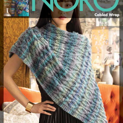 Cabled Wrap in Noro Okunoshima - NOCW10 - PDF