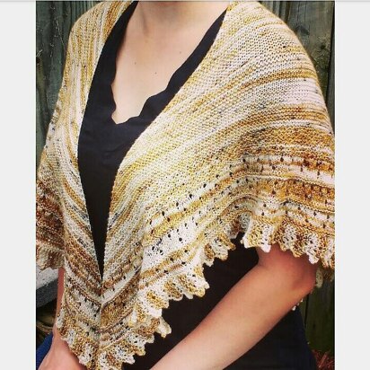 On Silent Wings Shawl - knitting pattern