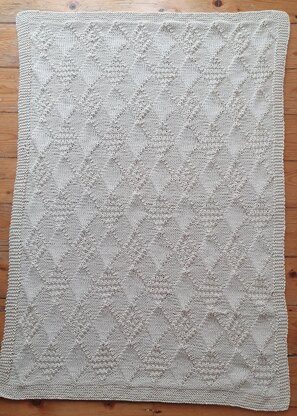 Textured Diamond Baby Blanket