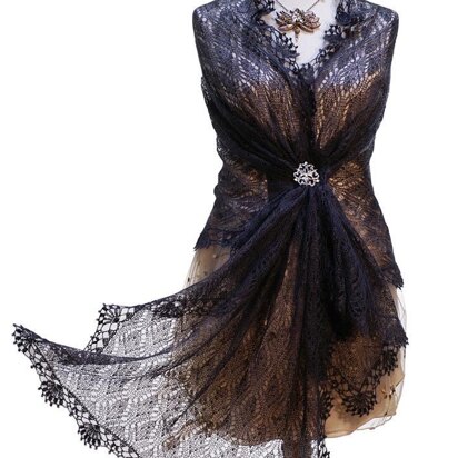 VICTORIA - Fine art lace stole