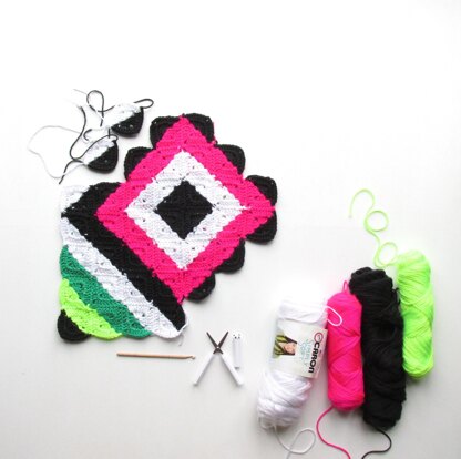 Neon Granny Cushion