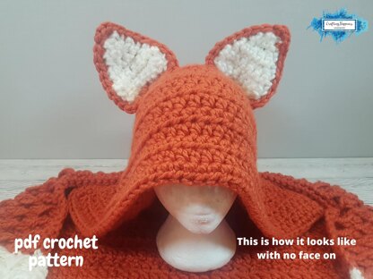 Woodland Fox Hooded Blanket For Adults & Kids