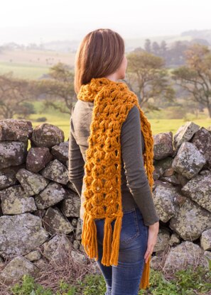 Butterscotch Tassel Scarf