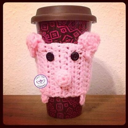 Piggy Coffee Collar Cozy