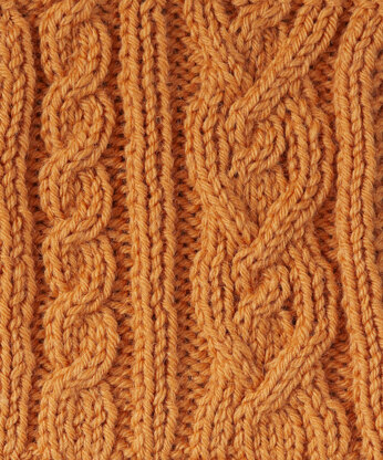 Cropped Cardigan with Deep Rib -  Knitting Pattern for Women in Debbie Bliss British Wool Aran by Debbie Bliss
