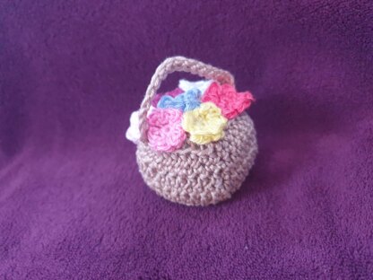 Crochet Flower basket