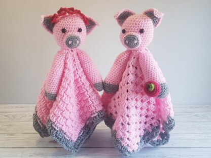 Pip & Petunia Pig Loveys Comforters Crochet Patterns