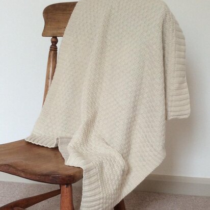 Basketweave Cashmere Baby Blanket - knitting pattern