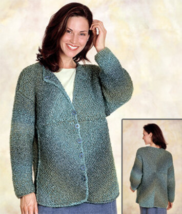 Diagonal Square Cardigan in Lion Brand Homespun - 1218A